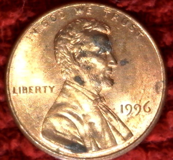 1996-P-Lincoln-Memorial-Cent-MDc-1c-1996-02-Mad-Die-Clash-Found-CRH!